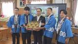 「神川町長　特産品の梨をＰＲ／埼玉県」の画像1