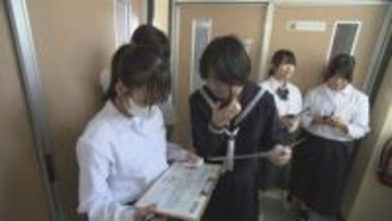 行田市立長野中　トランシーバーを使った防災訓練／埼玉県