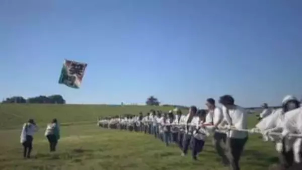 こどもの日　大だこ　空に舞う／埼玉県
