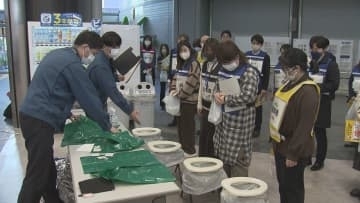 万一に備え　帰宅困難者対策訓練／埼玉県