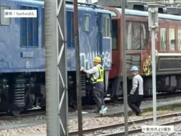 11月に営業運転終了の電気機関車に「THANKS(ありがとう)」　落書き見つかる《新潟》