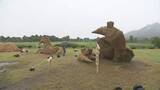 「巨大なカピバラやカニも登場 「わらアートまつり」開幕《新潟》」の画像1