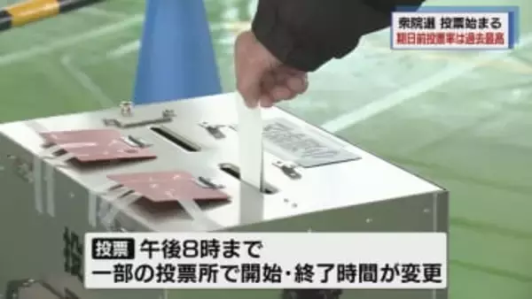 雪の中、衆院選の投票はじまる　期日前投票の投票率は過去最高《新潟》