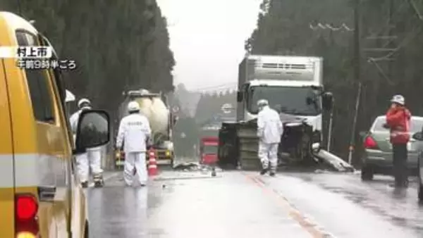 軽自動車と大型車2台が衝突する事故　男性が死亡　村上市の国道7号《新潟》