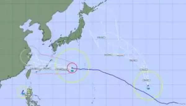 【台風情報】大型で非常に強い13号は今後沖縄近海へ　新たな台風15号発生