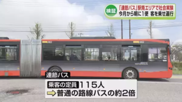 「連節バス」駅南エリアで客を乗せ社会実験　6月から朝の1便のみ運行《新潟》