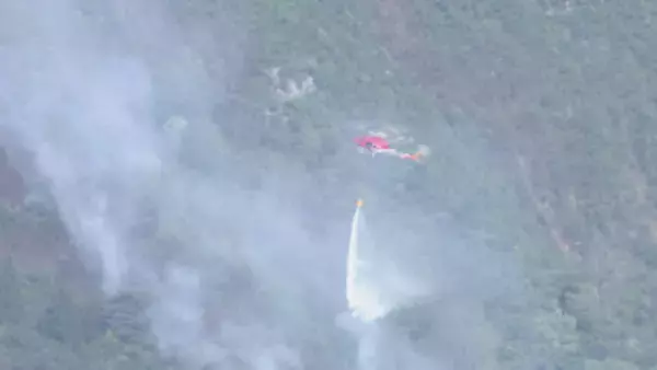 【続報】魚沼市のスキー場跡地の火災　ヘリコプターで放水も鎮火の目途立たず　長岡市山古志の山林でも火災が発生《新潟》