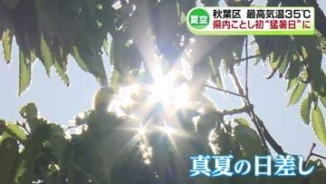 【夏空】新潟市秋葉区で県内ことし初の“猛暑日”　県内の全観測地点でことし最高《新潟》