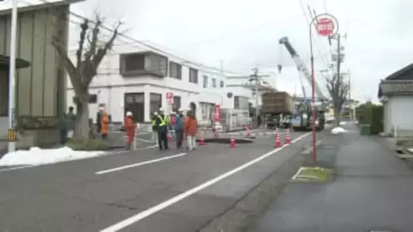 新潟市東区の市道陥没　市が原因と今後の対応を発表　《新潟》