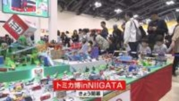 ミニカーを多数展示　「トミカ博」がはじまる　家族連れでにぎわい《新潟》