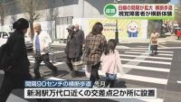 【横断歩道】白線の間隔が最大90センチに拡大　なぜ？《新潟》