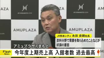『アミュプラザくまもと』上期の売り上げ、入館者数いずれも過去最高【熊本】