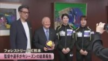 フォレストリーヴズ熊本の監督や選手が今シーズンの結果報告【熊本】
