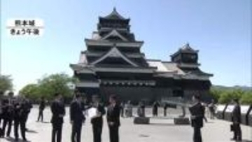 木原 稔官房長官が復旧工事進む熊本城など視察