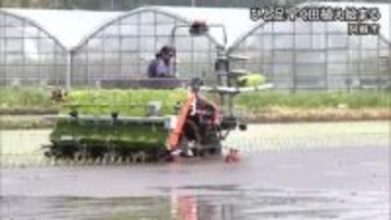 阿蘇地域でひと足早く田植え【熊本】