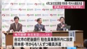 肥銀グループの「地方総研」台北支店開設へ　県と熊本市からも職員派遣