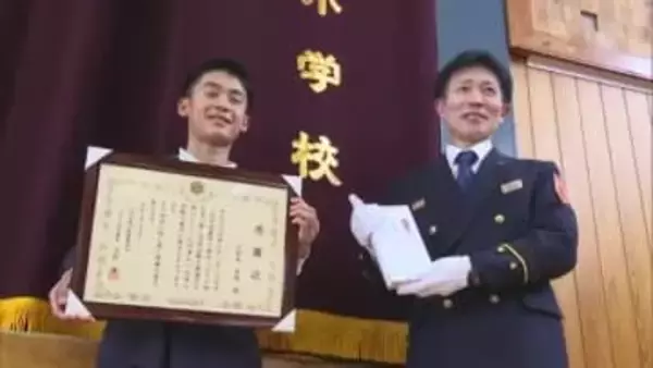 八代市で発生した枯れ草火災で初期消火 お手柄小学生に消防から感謝状【熊本】