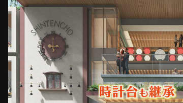 シンボルの時計台も継承 『新天町』と『パルコ』再開発  完成イメージ図を初公開  総事業費1890億円 【福岡発】