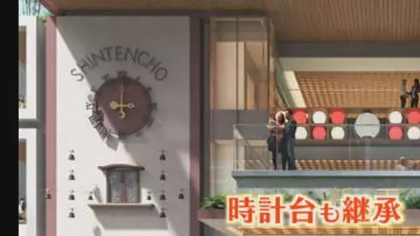 シンボルの時計台も継承 『新天町』と『パルコ』再開発  完成イメージ図を初公開  総事業費1890億円 【福岡発】