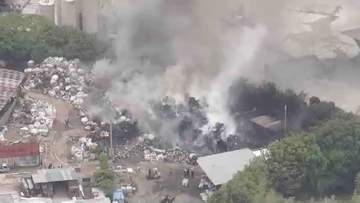 「金属とプラスチックが燃えている」　産業廃棄物処理会社で火事　ケーブル焼却の火が燃え移ったか　福岡・岡垣町