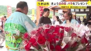 「父の日」に色鮮やかなバラを無料配布　県内有数の生産地　福岡・うきは市