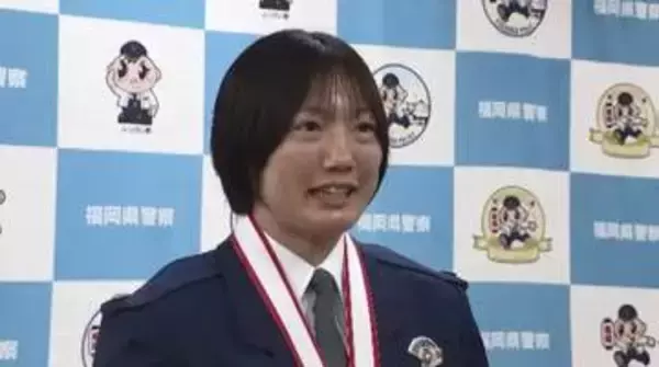 「オリンピックで金メダル目指したい」福岡県警の青野南美巡査長（25）　柔道の体重別選手権で優勝　本部長から表彰受ける