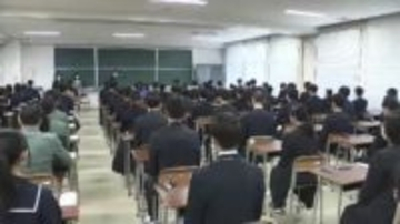 福岡県内の公立高校で推薦入試　受験生が作文や面接に臨む　全体倍率は1.46倍とわずかに低下　一般入試は3月10日