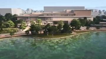 隈研吾氏が設計し3年後オープンへ　新「県立美術館」起工式　大濠公園そばに新築　屋上庭園なども整備　福岡