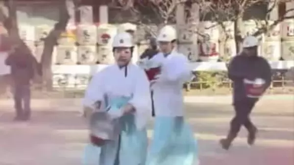 バケツの中身は空…水使わずに消防訓練　放水もなし　ダム貯水率の低下受け　状況悪化すれば断水のおそれも　福岡