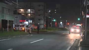 歩道で倒れていた男性が死亡　ひき逃げ事件として捜査　現場の道路に車のタイヤ痕　福岡・北九州市