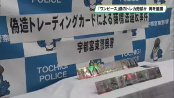 「ワンピース」偽のトレカ売却か　鹿沼市に住む男を逮捕　栃木県