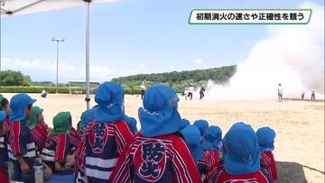 速さや正確性　初期消火の技術を競う　那須塩原市で消火競技会