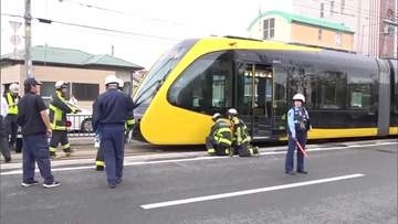 ＬＲＴで人身事故　約１時間２０分運転見合わせ　宇都宮市