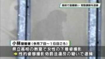 栃木県立高校で盗撮疑いの常勤講師　宇都宮地検栃木支部に送致　県教委は全県立学校に点検指示