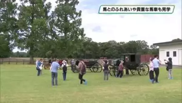 馬とのふれあいや貴重な馬車の展示も　宮内庁の御料牧場で一般対象の見学会