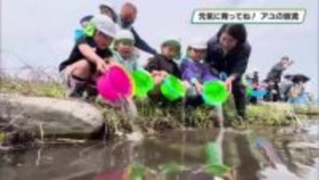 那珂川に園児たちがアユを放流　解禁は６月１日　那珂川町