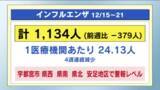 「インフルエンザ　４週連続減少　感染症一週間（１２／１５～１２／２１）」の画像1