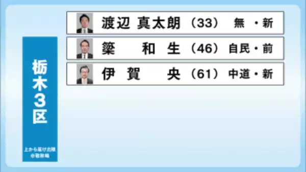 衆院選選挙「候補者駆ける」栃木３区