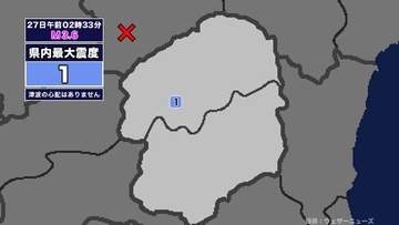 【地震】栃木県内で震度1 福島県会津を震源とする最大震度3の地震が発生 津波の心配なし
