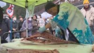 富山産のブリが運ばれた歴史にちなむ…岐阜県高山市で『ぶり街道祭り』塩ぶりの切り身は一切れ2800円前後で販売