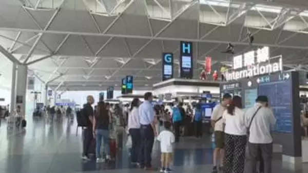 中部空港でお盆休みの出国ラッシュ続く 国際線予約者数は約11万9千人 中国便減などで去年より3万人程少なく