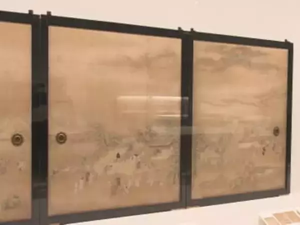 国の重要文化財も…江戸時代の名古屋城本丸御殿でふすま等に使われた障壁画の展示会 戦火免れた19点を展示