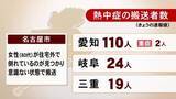 「『熱中症』21日は東海3県で計153人を救急搬送 愛知110人 岐阜24人 三重19人 22日も3県に熱中症警戒アラート」の画像1