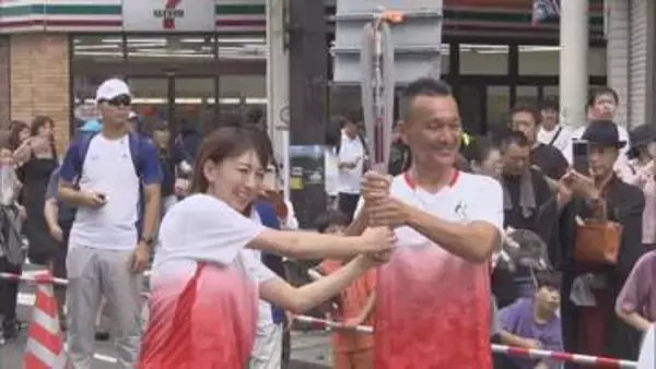9月19日に開幕…アジア大会の聖火リレー バドミントン元日本代表・小椋久美子さんが参加 愛知県豊橋市