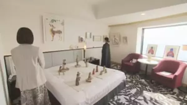 展示スペースは“客室”…ホテルで全国から集めたアート作品の展示販売会 部屋に飾った場合の雰囲気を体感可能に