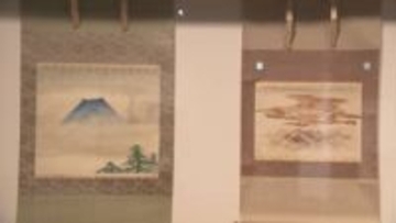 縁起の良い“吉祥”をモチーフに…工芸家・藤井達吉の作品展 松竹梅が描かれた掛け軸など展示 愛知県瀬戸市