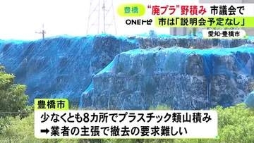 少なくとも8カ所でプラスチックが山積み…市の対応求める住民らが豊橋市議会で意見 積極的な調査や指導を要望