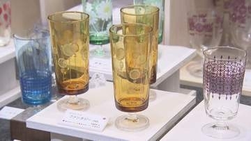 1961年に立ち上げ…昭和レトロなガラス食器ブランド「アデリア」の商品を集めた特別展 愛知県北名古屋市で5/31まで