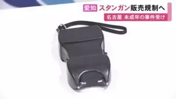 強盗事件相次ぎ…未成年への“スタンガン”の販売規制 愛知県が検討開始 バタフライナイフ等と同じ「有害がん具」に