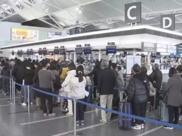 中国に向かう人は前年比約3割…中部空港の年末年始の国際線予約状況 行先別では“台湾・香港”が最も多く